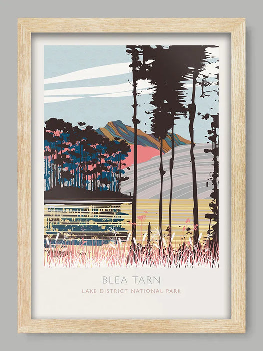 Blea Tarn Reflections &nbsp;- Lake District Poster Print. Beautiful Blea Tarn in the Langdale Valley.