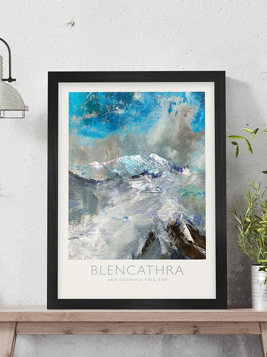 Blencathra and Gategill Fell Top  - Lake District Poster Print
