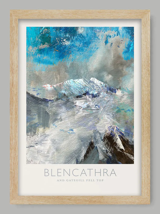Blencathra and Gategill Fell Top  - Lake District Poster Print
