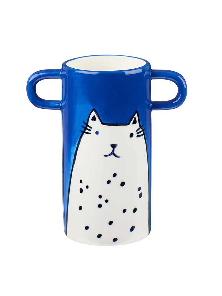Blue Cat Vase classic homeware Other Lovely Things 