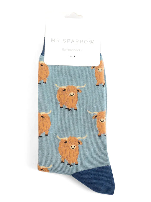 highland cow socks