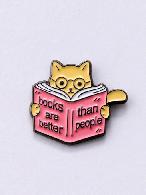 books are better than people pin badge
