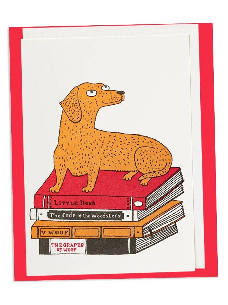 Bookshop Dog Card