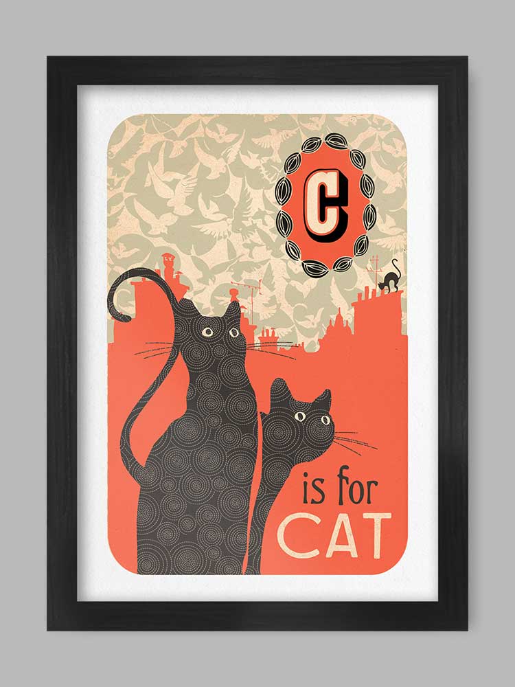 C is for Cat Poster Print — The Northern Line
