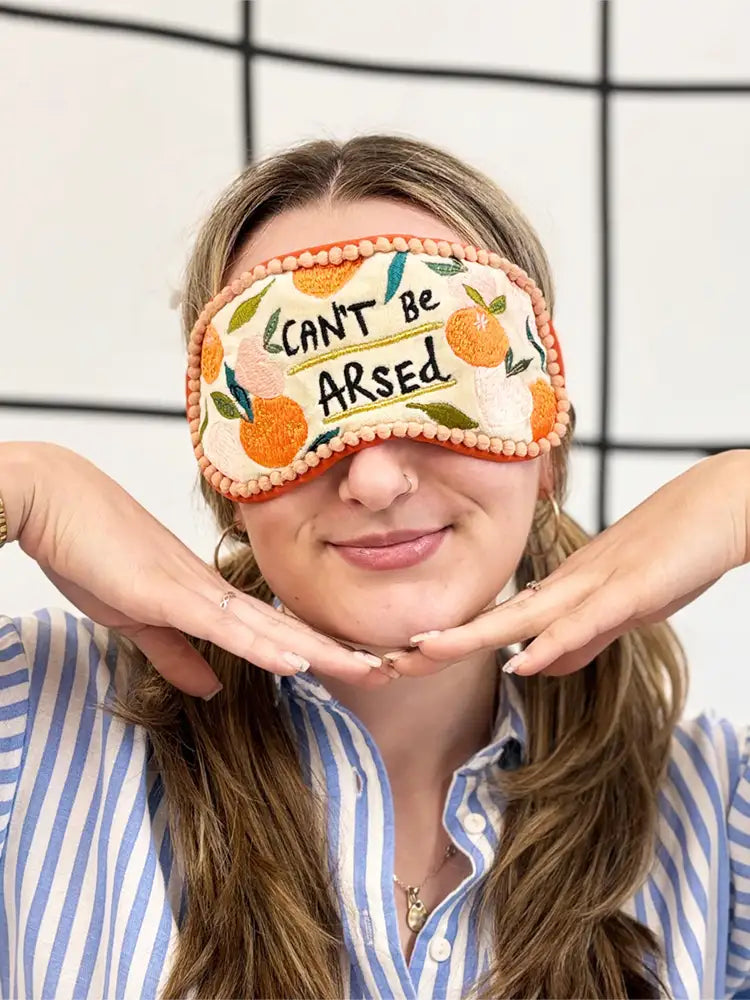 Can't Be Arsed Velvet Eye Mask