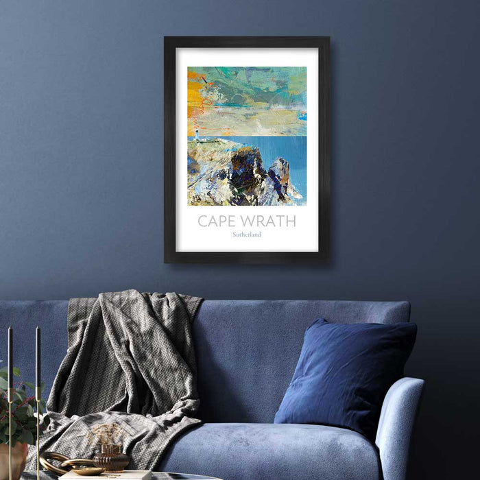 Cape Wrath, scottish coast and coastal poster print