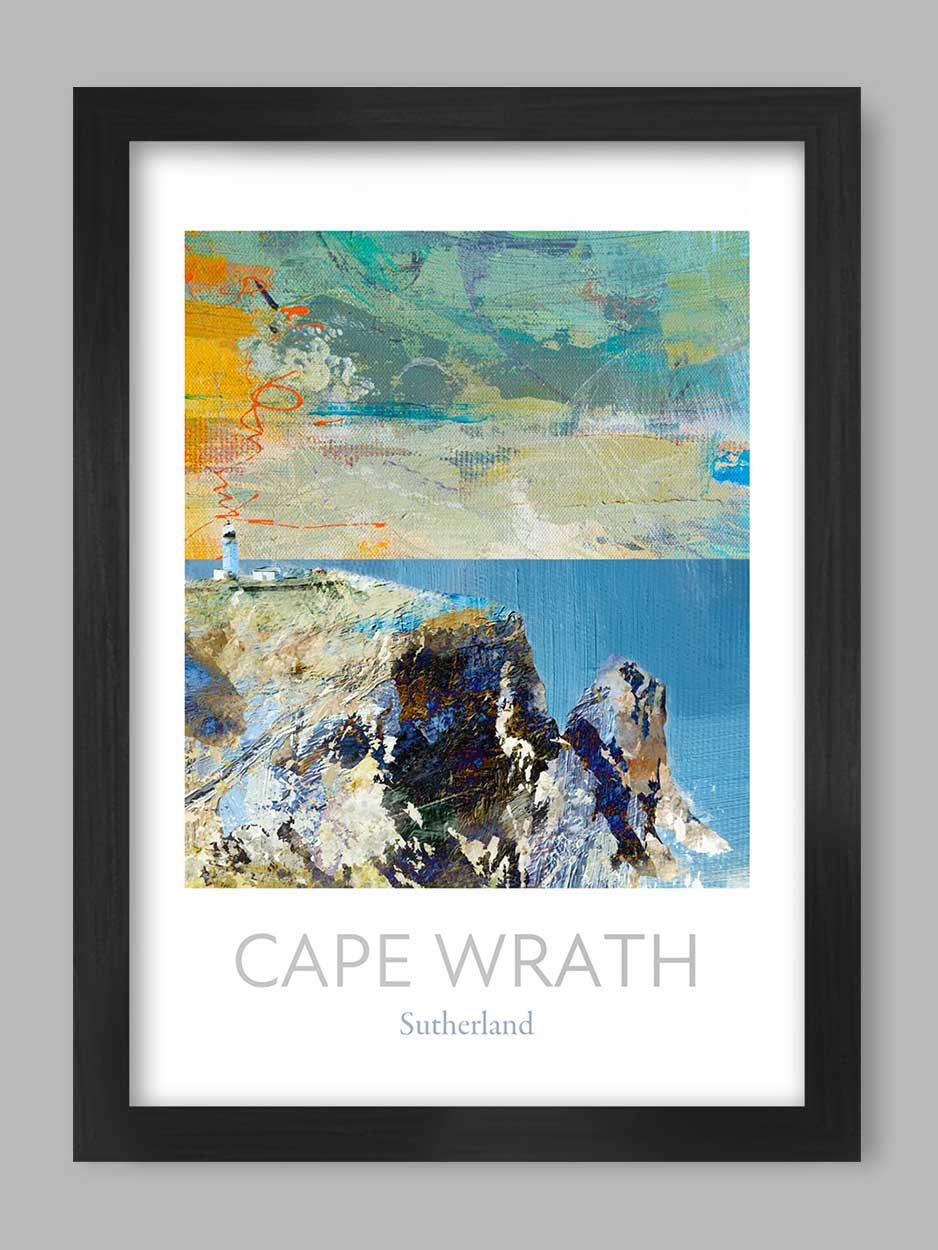 Cape Wrath, Scotland's most north westerly point. Poster print