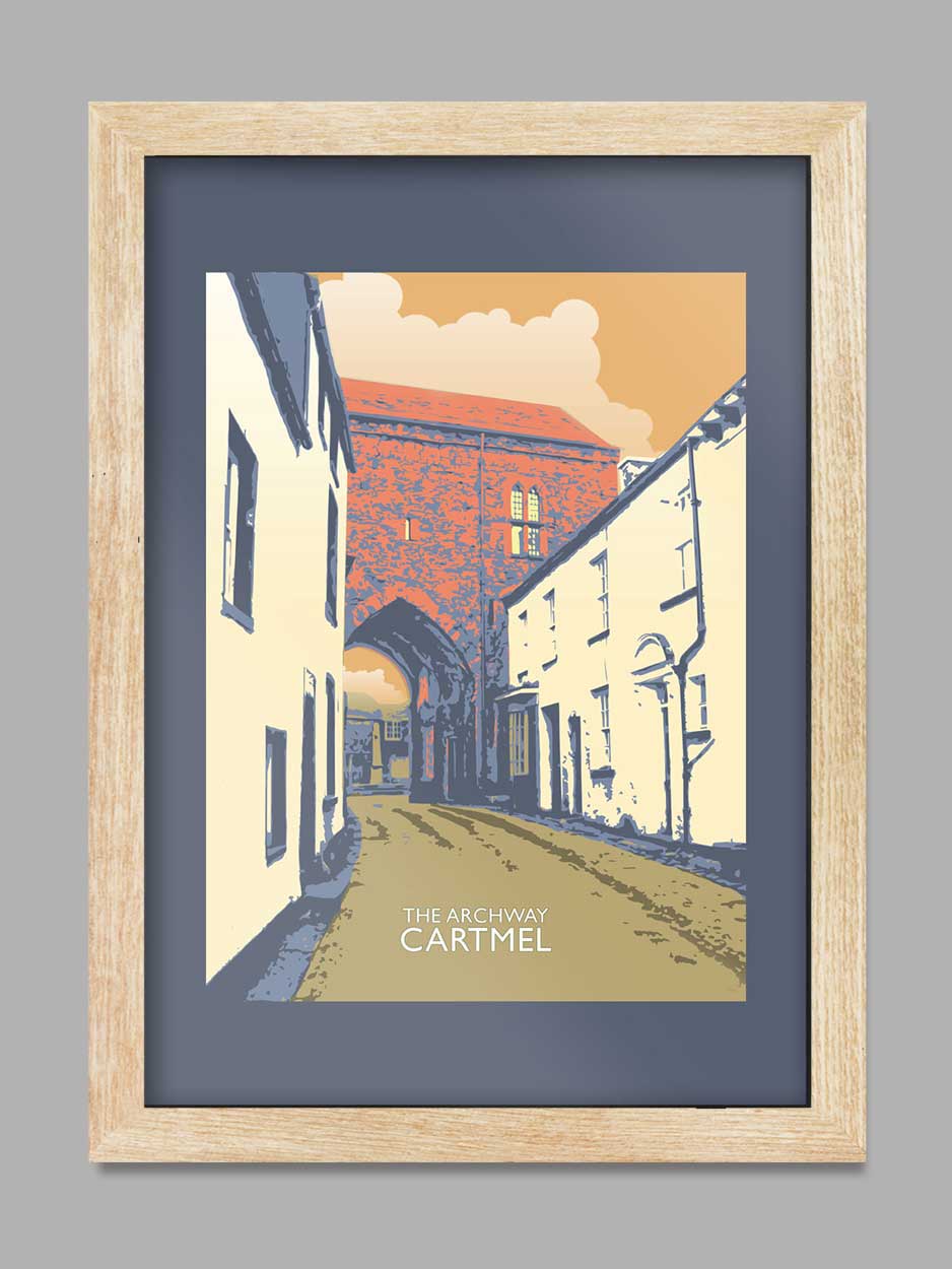 Cartmel - The Arch. A Northern Line Poster Print Design