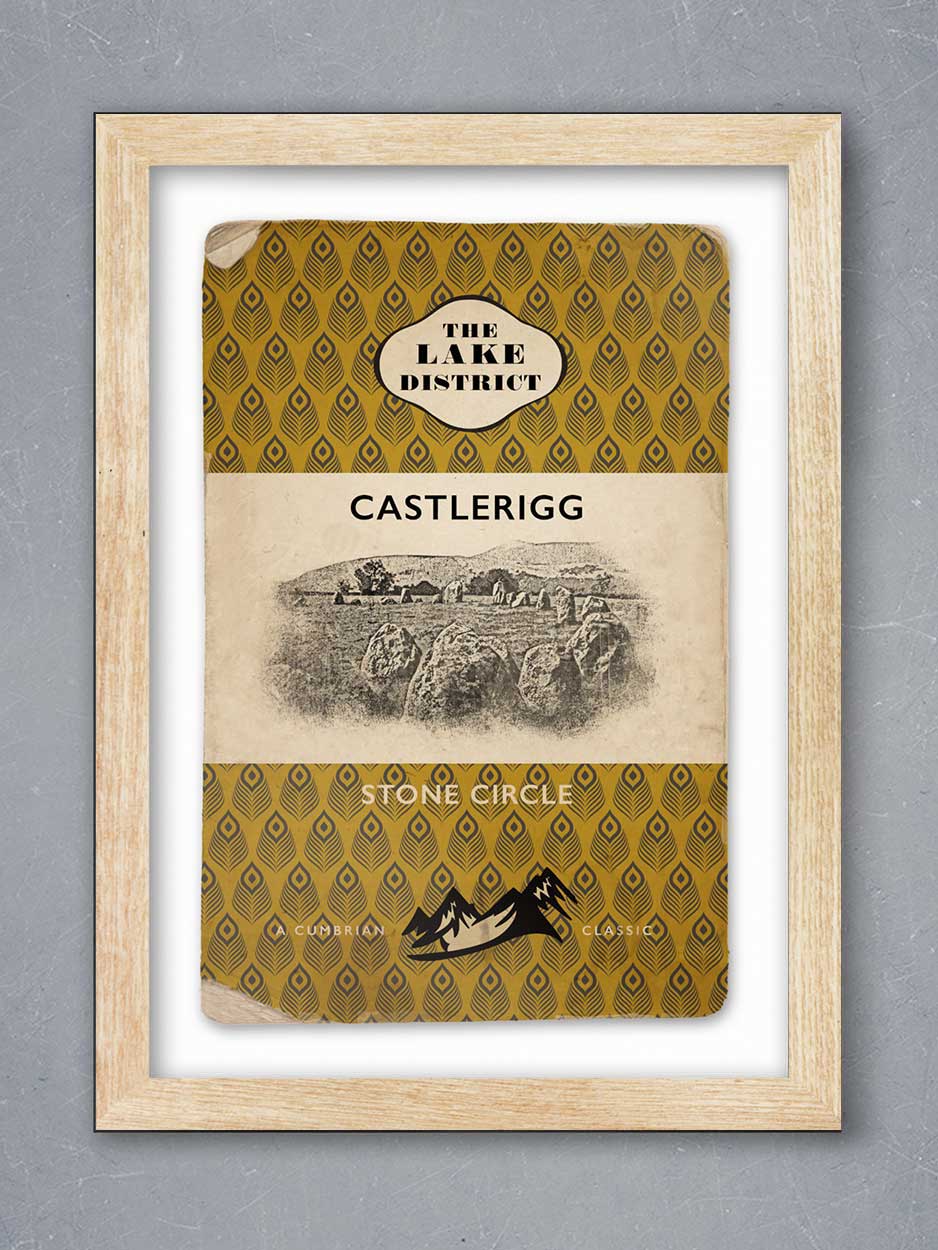 Castlerigg Stone Circle Vintage Style Poster print
