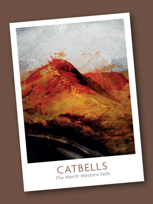 Catbells Abstract - Blank Greeting Card card The Northern Line 