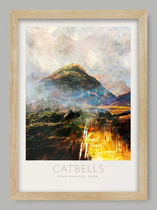 Catbells from Skelgill Bank  - Lake District Poster Print