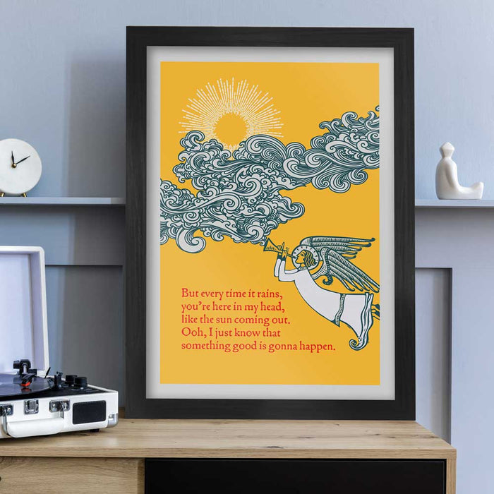 Cloudbusting Music Poster Print celebrates one of Kate Bush's great songs.
