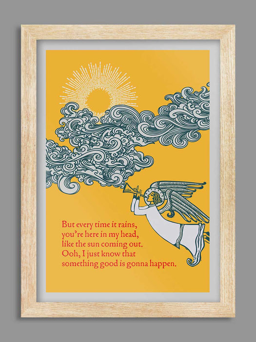 Cloudbusting Music Poster Print celebrates one of Kate Bush's great songs.