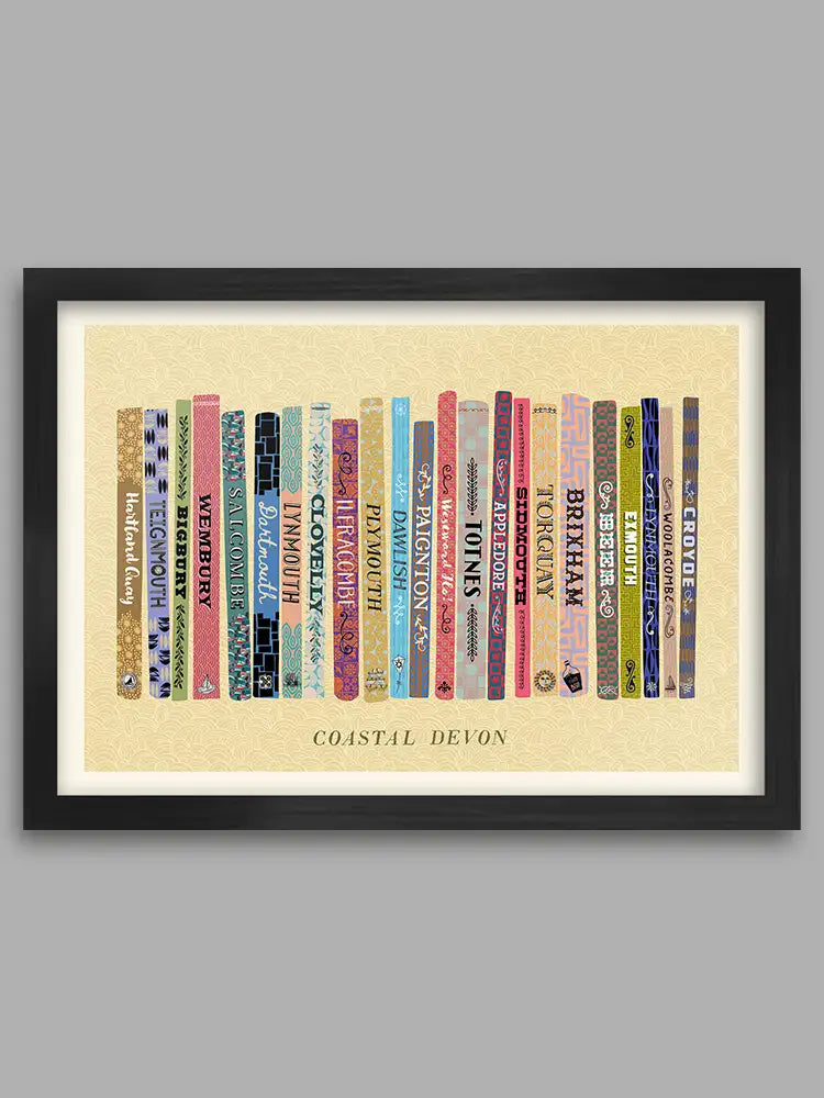 coastal devon poster print