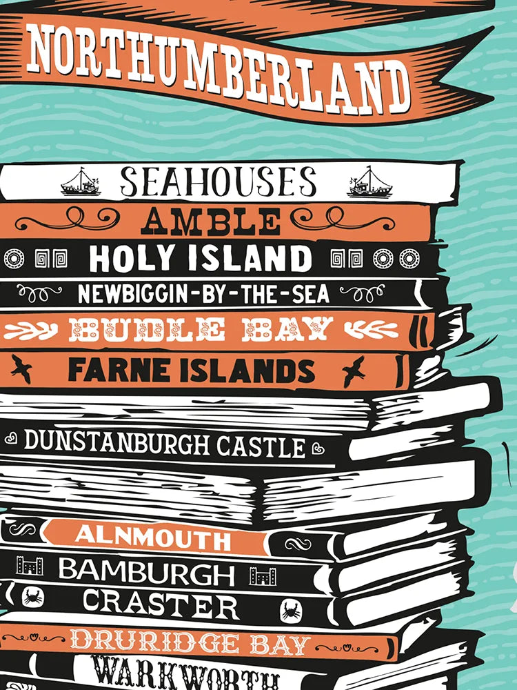 Coastal Northumberland Print. The beautiful Northumberland Coast offers some of England's most scenic locations.