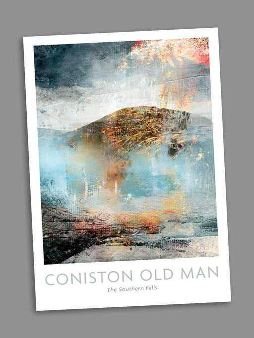 Coniston Old Man Abstract - Blank Greeting Card card The Northern Line 