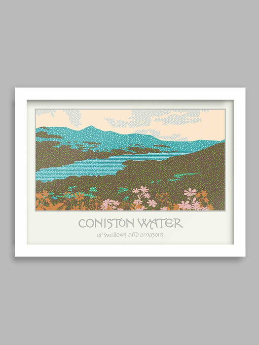 Coniston Water, of Swallows and Amazons  - Lake District Poster print