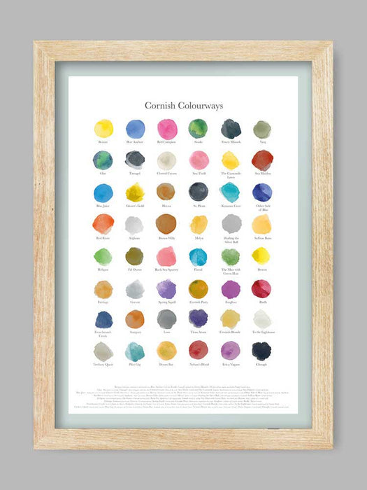 Cornish Colourways - Poster print