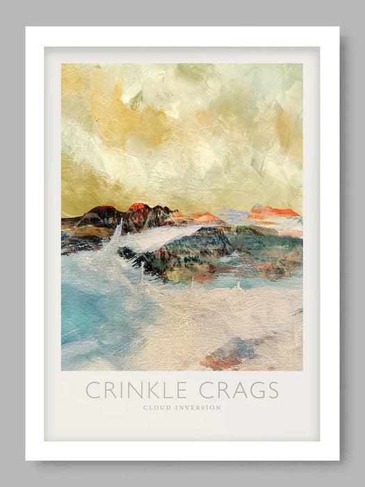 Crinkle Crags Cloud Inversion  - Lake District Poster Print