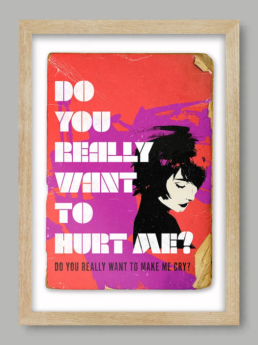 Do You Really Want To Hurt Me - Music Poster print