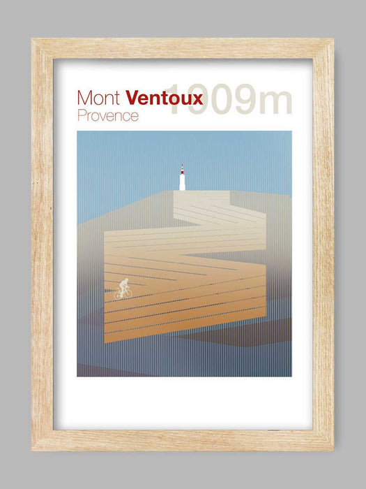 Cycling Climbs Poster Print - Mont Ventoux