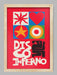 Disco Inferno - Music Poster Print. Abstract minimalist style. Hot stuff.