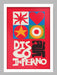 Disco Inferno - Music Poster Print. Abstract minimalist style. Hot stuff.