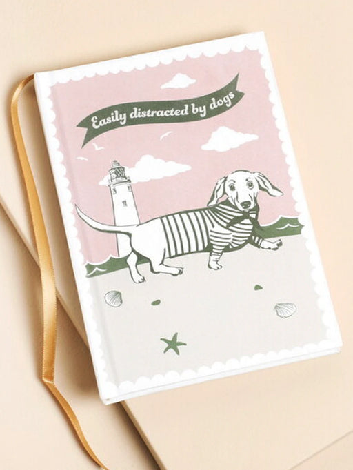 easily distracted by dogs notebook