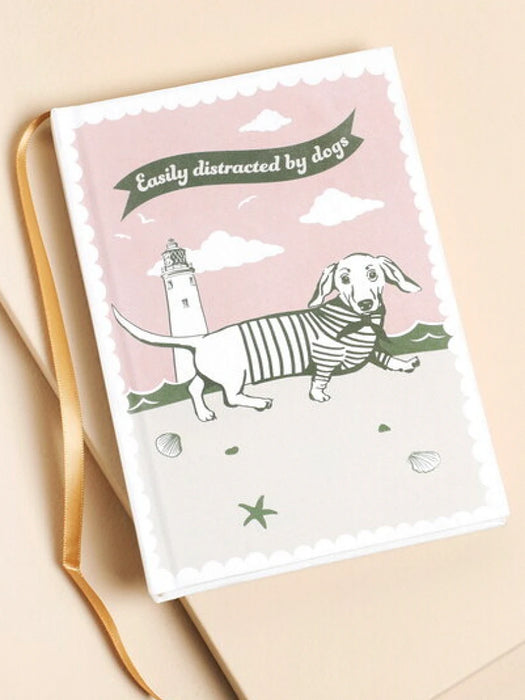easily distracted by dogs notebook
