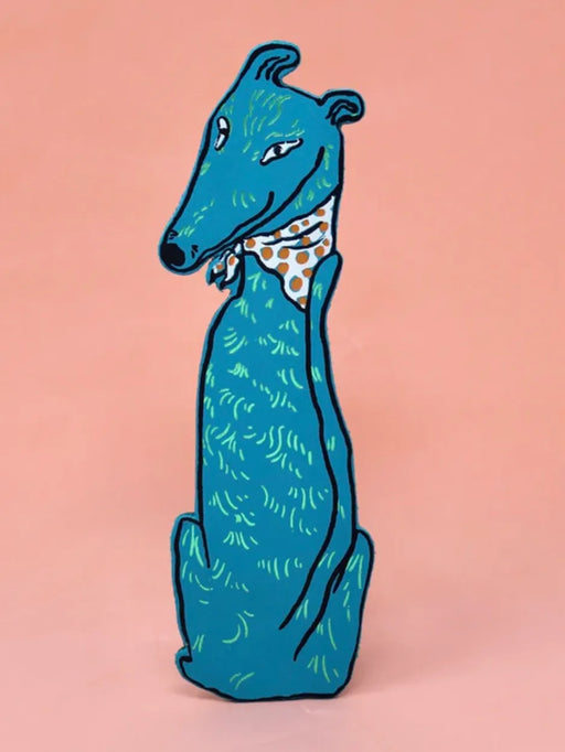 dog tails leather keyring