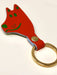 dog leather keyring
