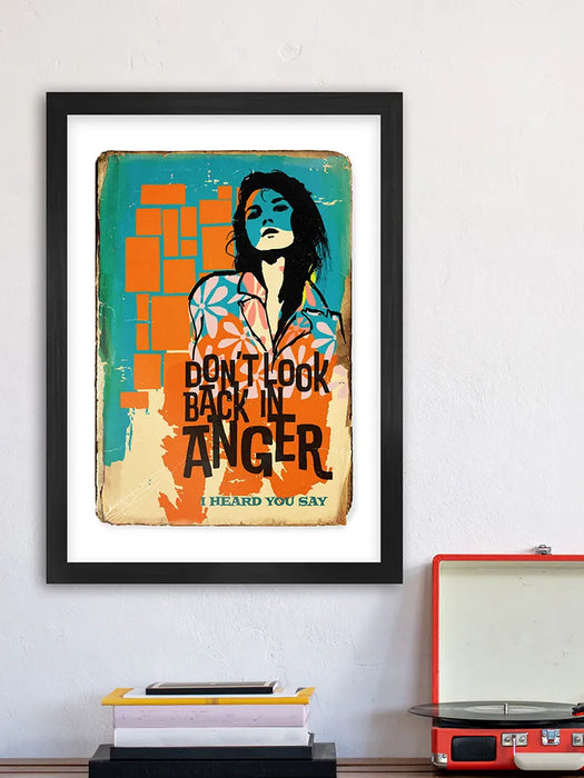 Don't Look Back In Anger - Music Poster print