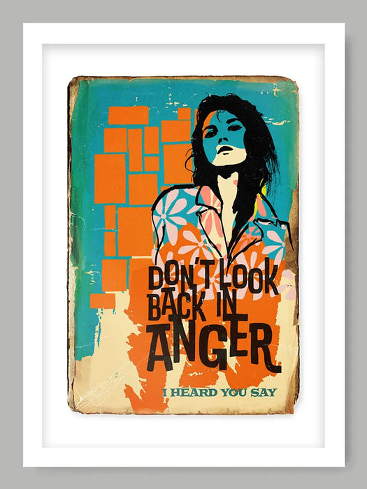 Don't Look Back In Anger - Music Poster print