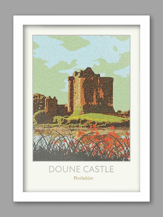 Doune Castle poster print Perthshire