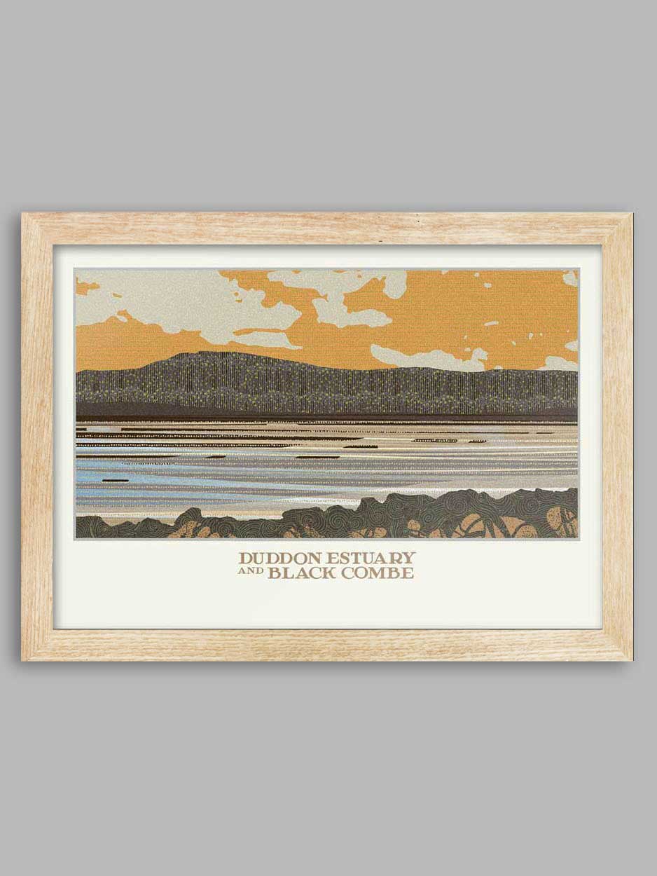 Duddon Estuary and Black Combe  - Lake District Poster print