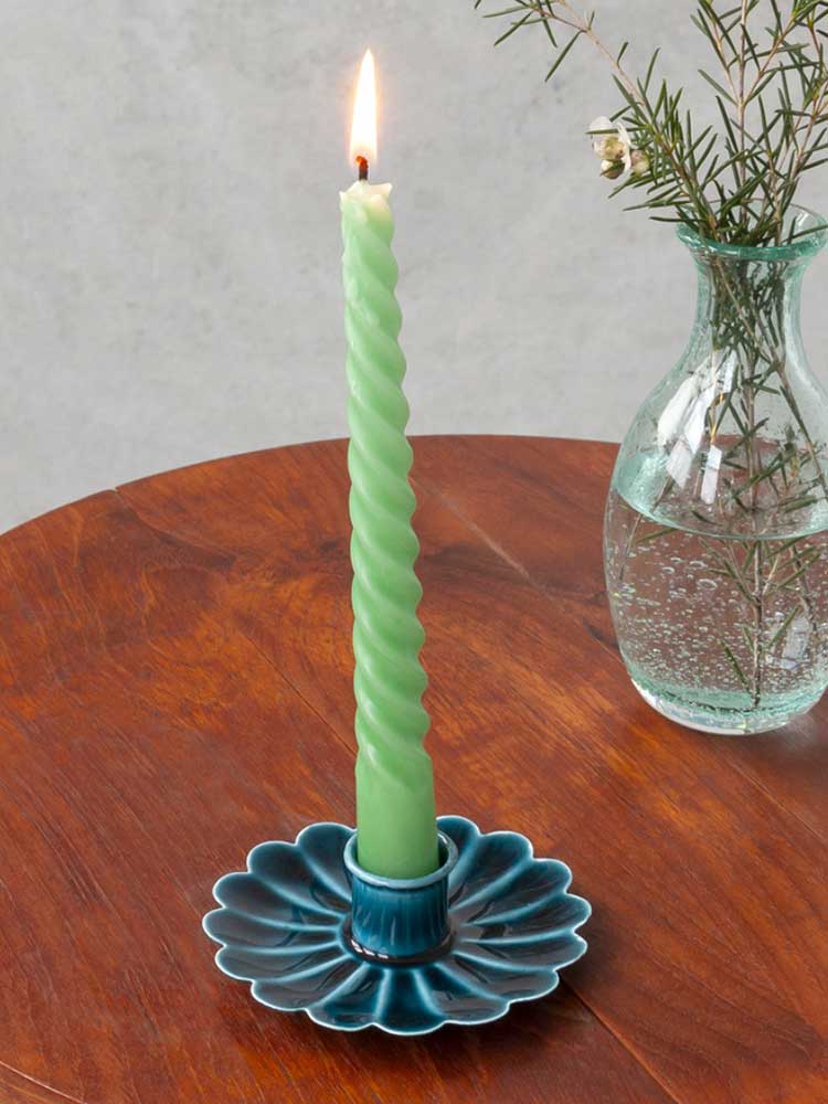 Enamel Flower Candle Holder classic homeware REX 