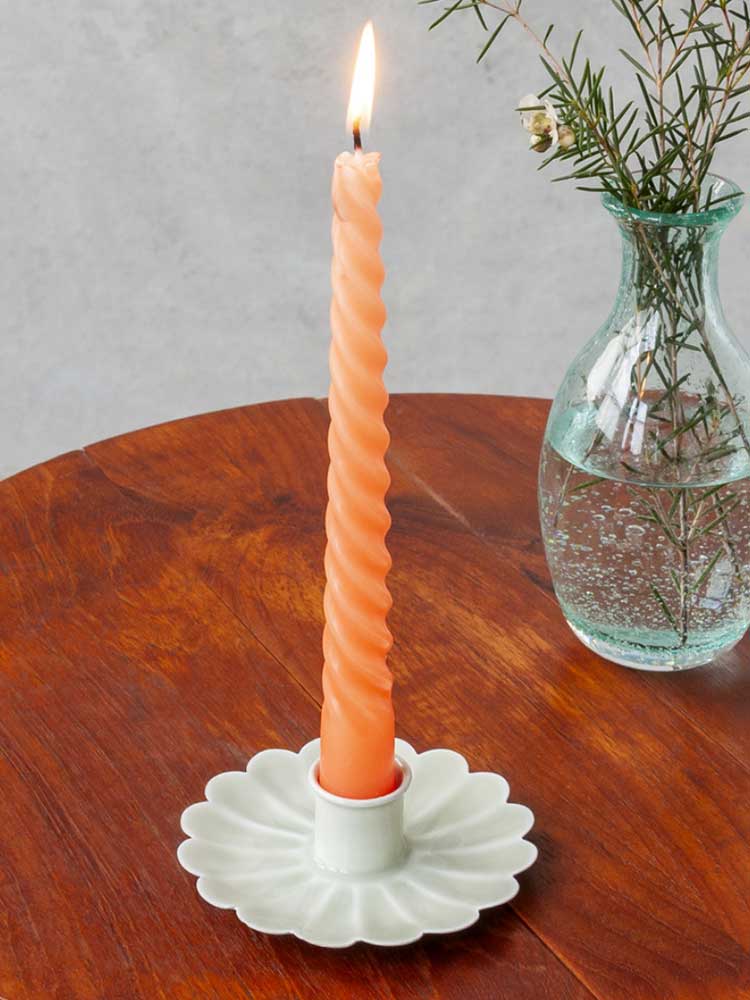 Enamel Flower Candle Holder classic homeware REX 