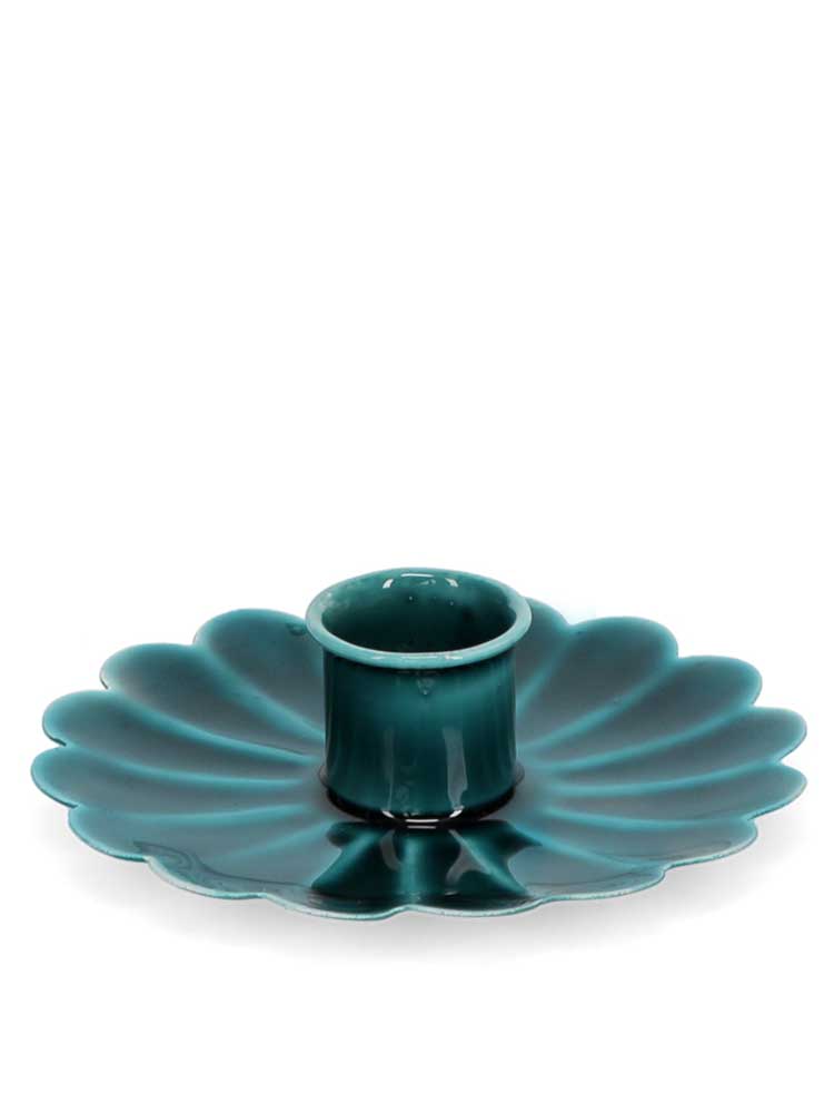 Enamel Flower Candle Holder classic homeware REX Blue 