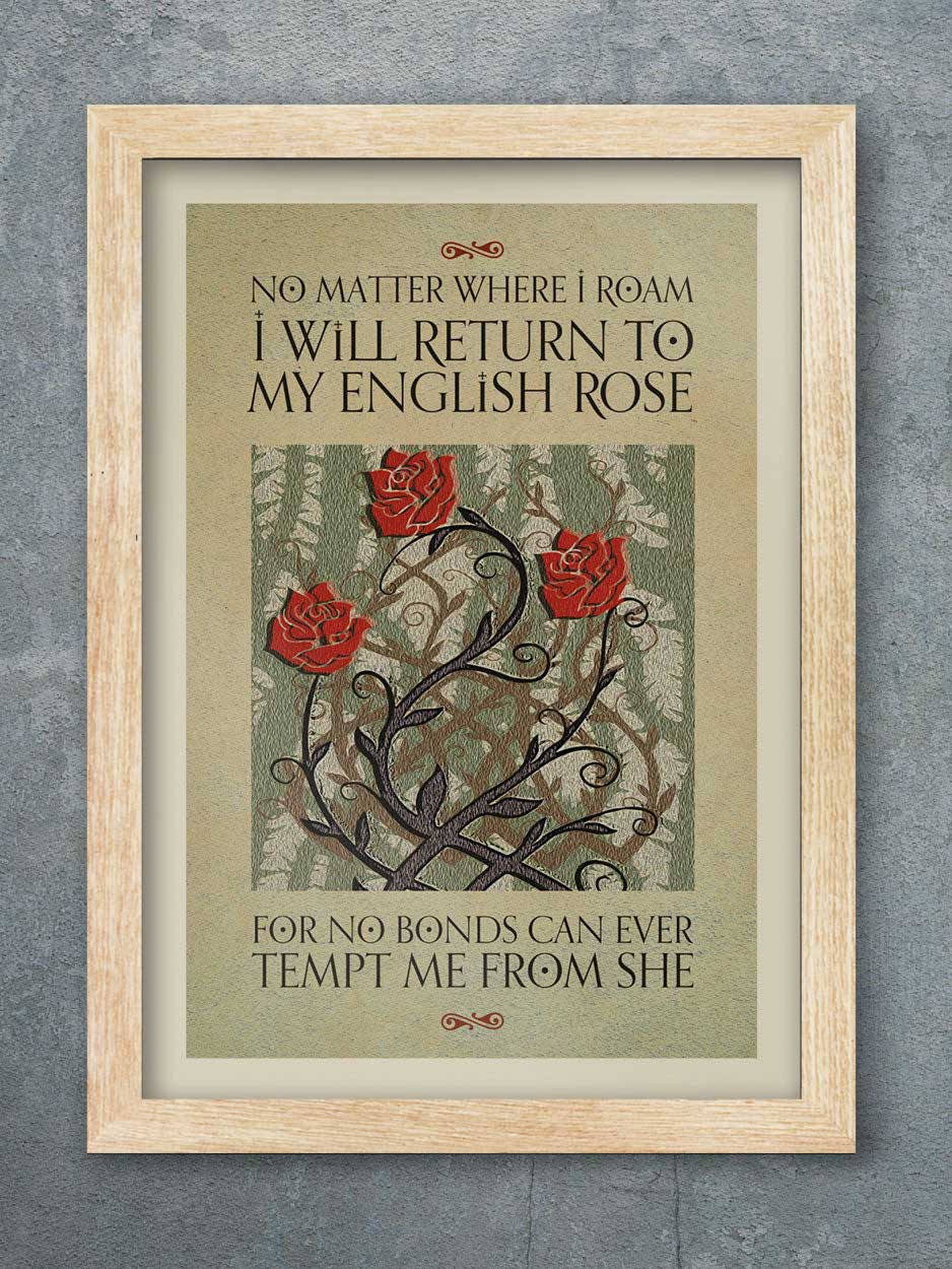 English Rose - Music Poster Print