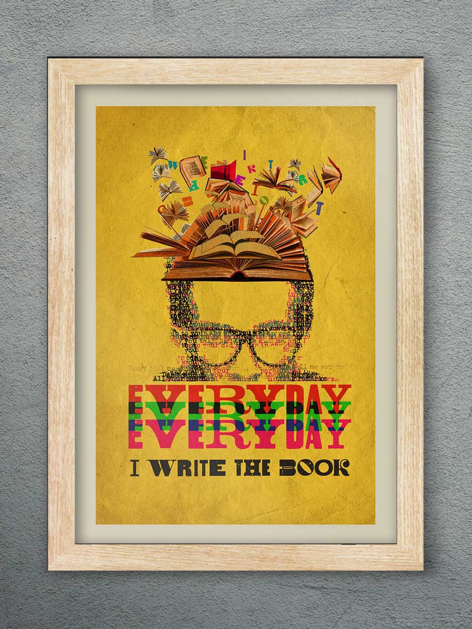 Everyday I Write The Book - Music Poster Print