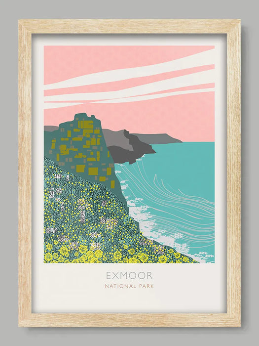 Exmoor National Park Poster Print is part of our family of National Park Poster Prints.