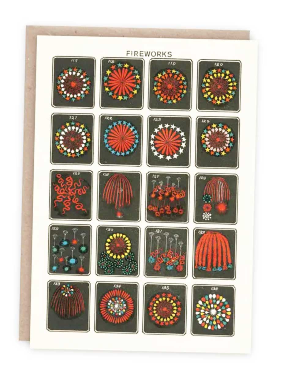 fireworks card