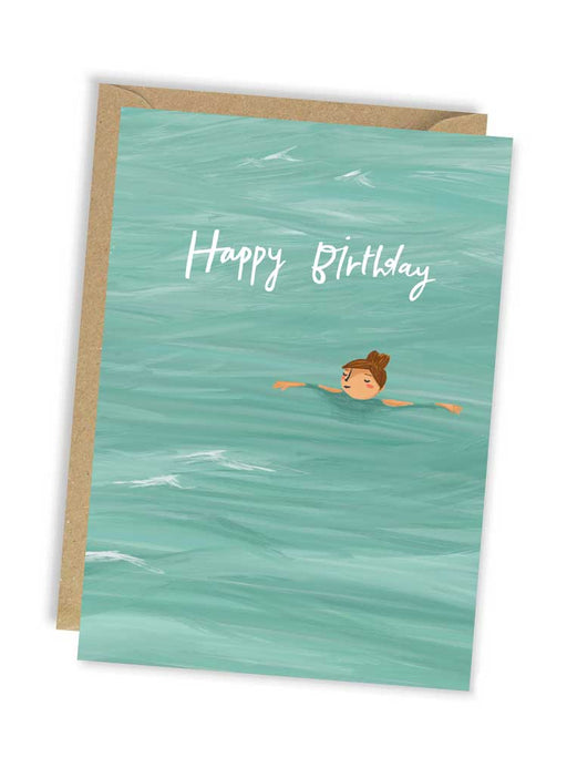 floating on the sea card