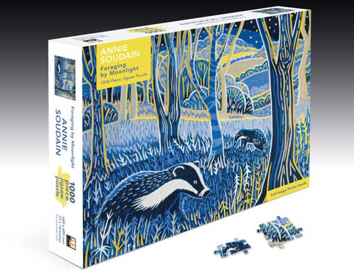 Foraging By Moonlight - 1000 Piece Jigsaw Puzzle classic homeware Bookspeed 