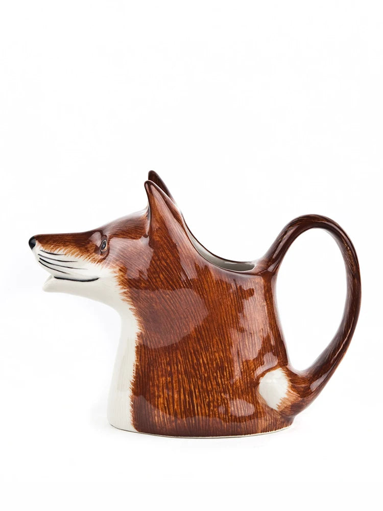 fox ceramic jug