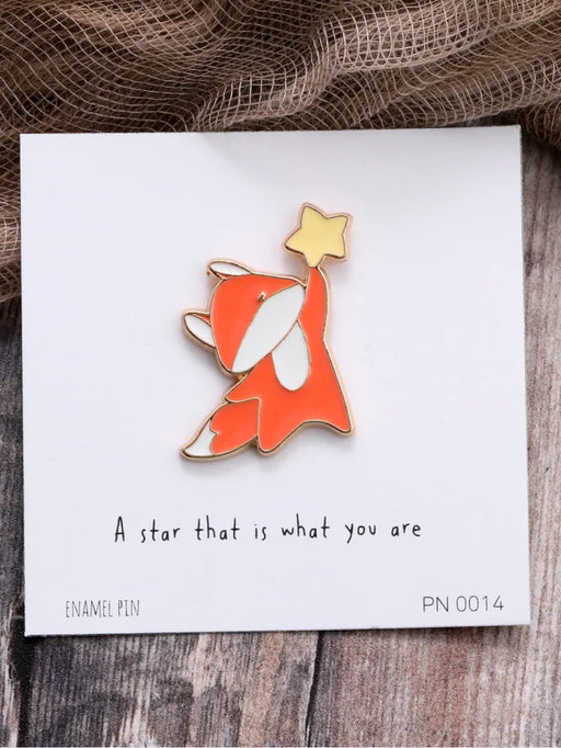 fox pin badge