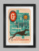 Greyhound print. G is for Greyhound poster