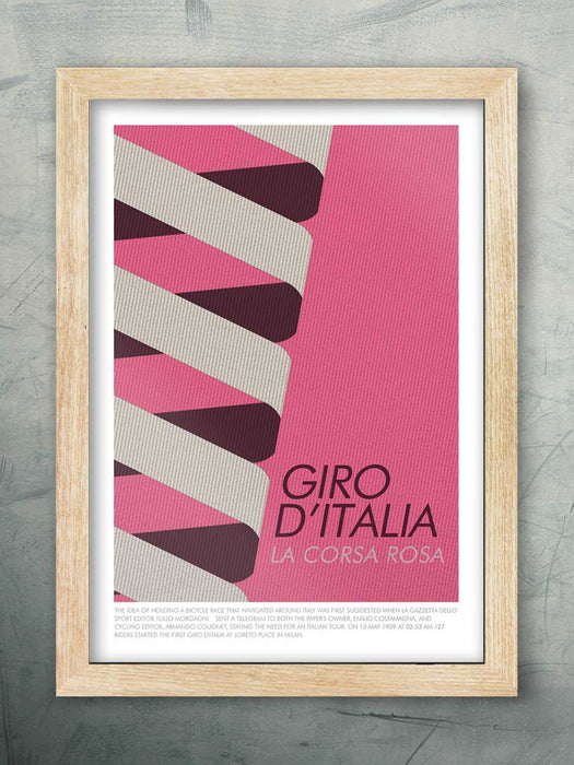 Giro d'Italia Corsa Rosa - Cycling Poster print