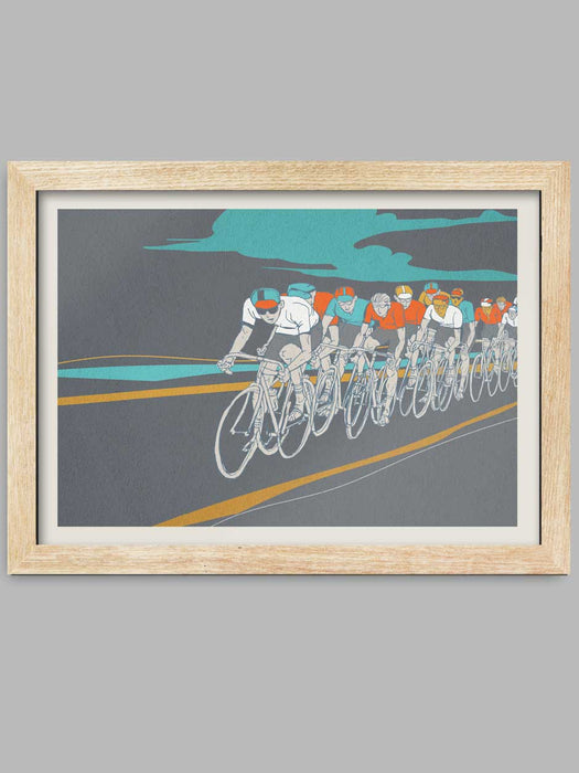 Going for a Spin Cycling Poster Print