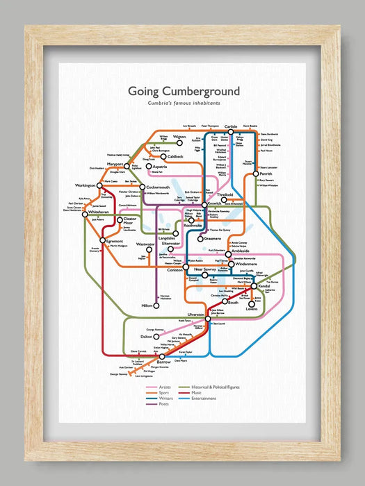 Going Cumberground  - Cumbria Poster Print